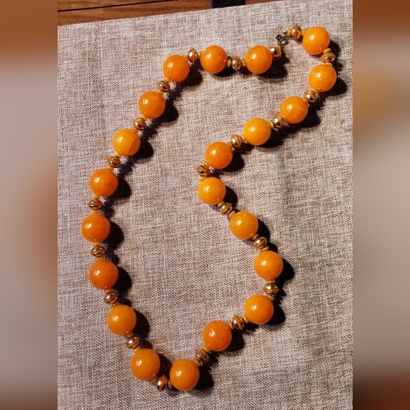 Big FAT CHUNKY BEADS NECKLACE - Picture 1 of 4